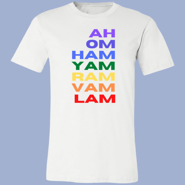 The Seven Chakra Alignment Unisex Royal Tee