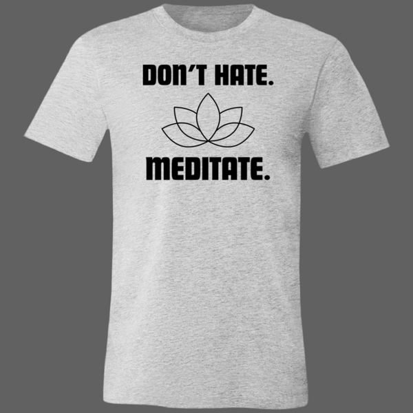 The Don't Hate Meditate Unisex Royal Tee