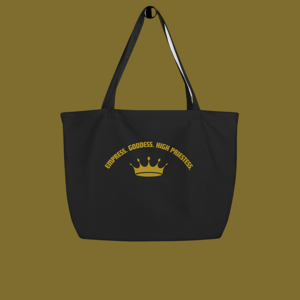 The Empress Goddess High Priestess Large Organic Cotton Tote