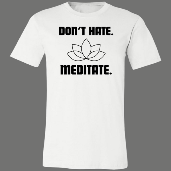 The Don't Hate Meditate Unisex Royal Tee