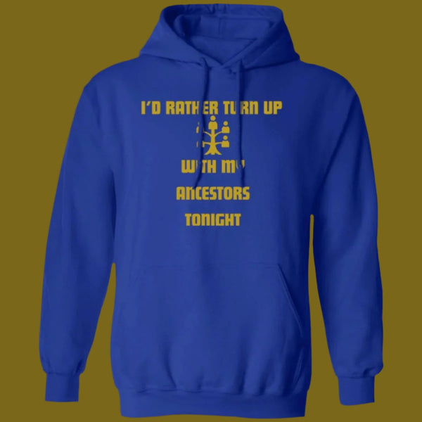 The Ancestor Turn Up Unisex Hoodie (with desert gold lettering)