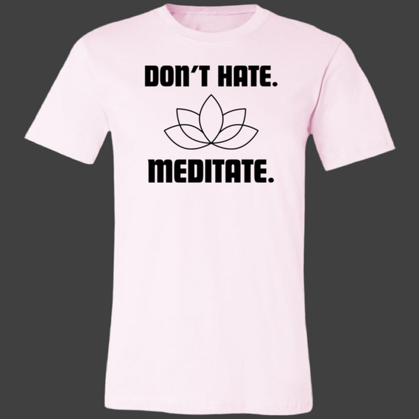The Don't Hate Meditate Unisex Royal Tee