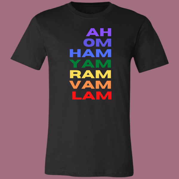 The Seven Chakra Alignment Unisex Royal Tee