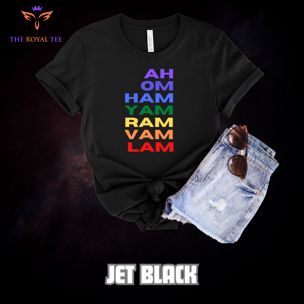 The Seven Chakra Alignment Unisex Royal Tee